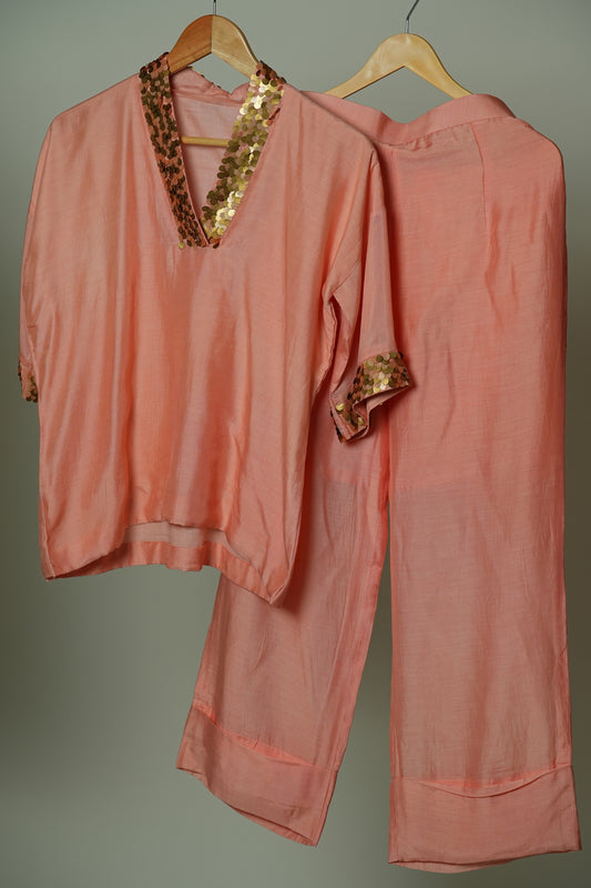 Peach Love Co Ord Set