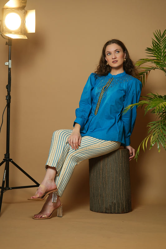 Majestic Blue Co Ord Set